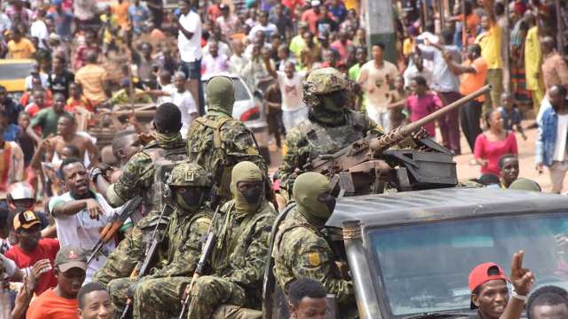 Soldiers in Guinea.