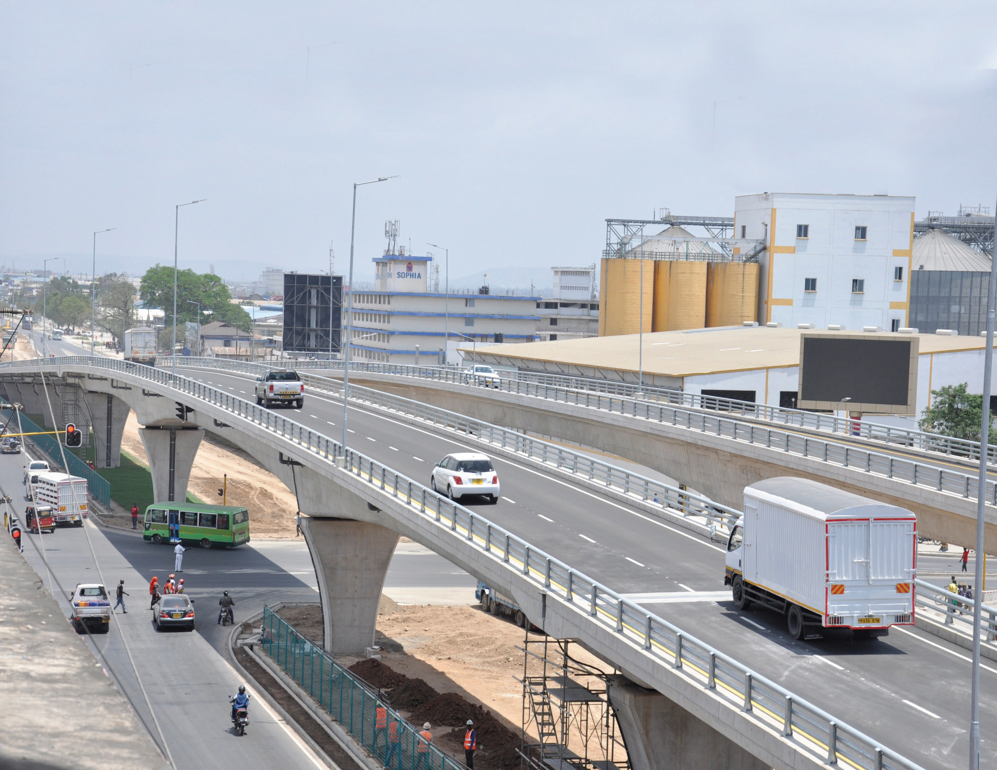 Mfugale Flyover at the Junction of Nyerere and Mandela roads in Tazara Dar es Salaam, of which are the results of Tanzanian Taxes